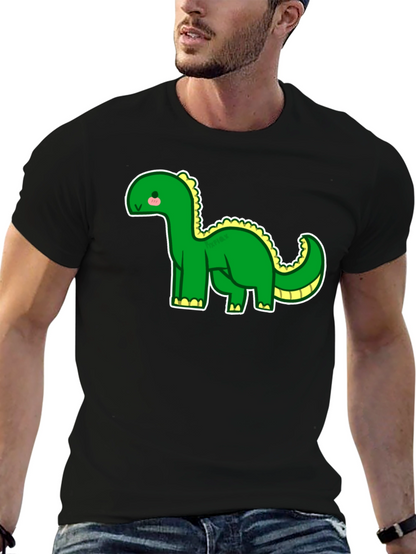 Camiseta Negra con Dinosaurio Adorable