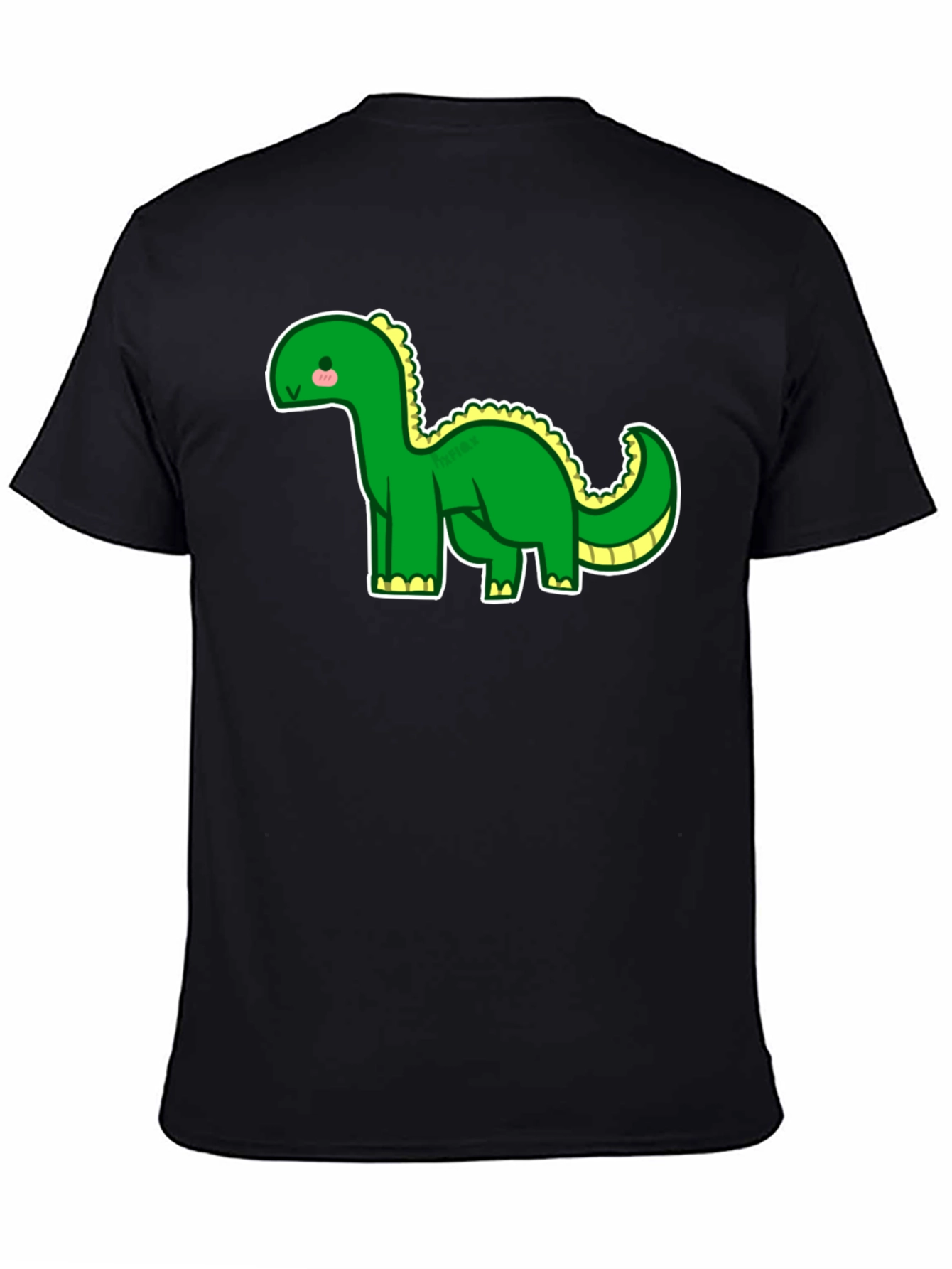 Camiseta Negra con Dinosaurio Adorable