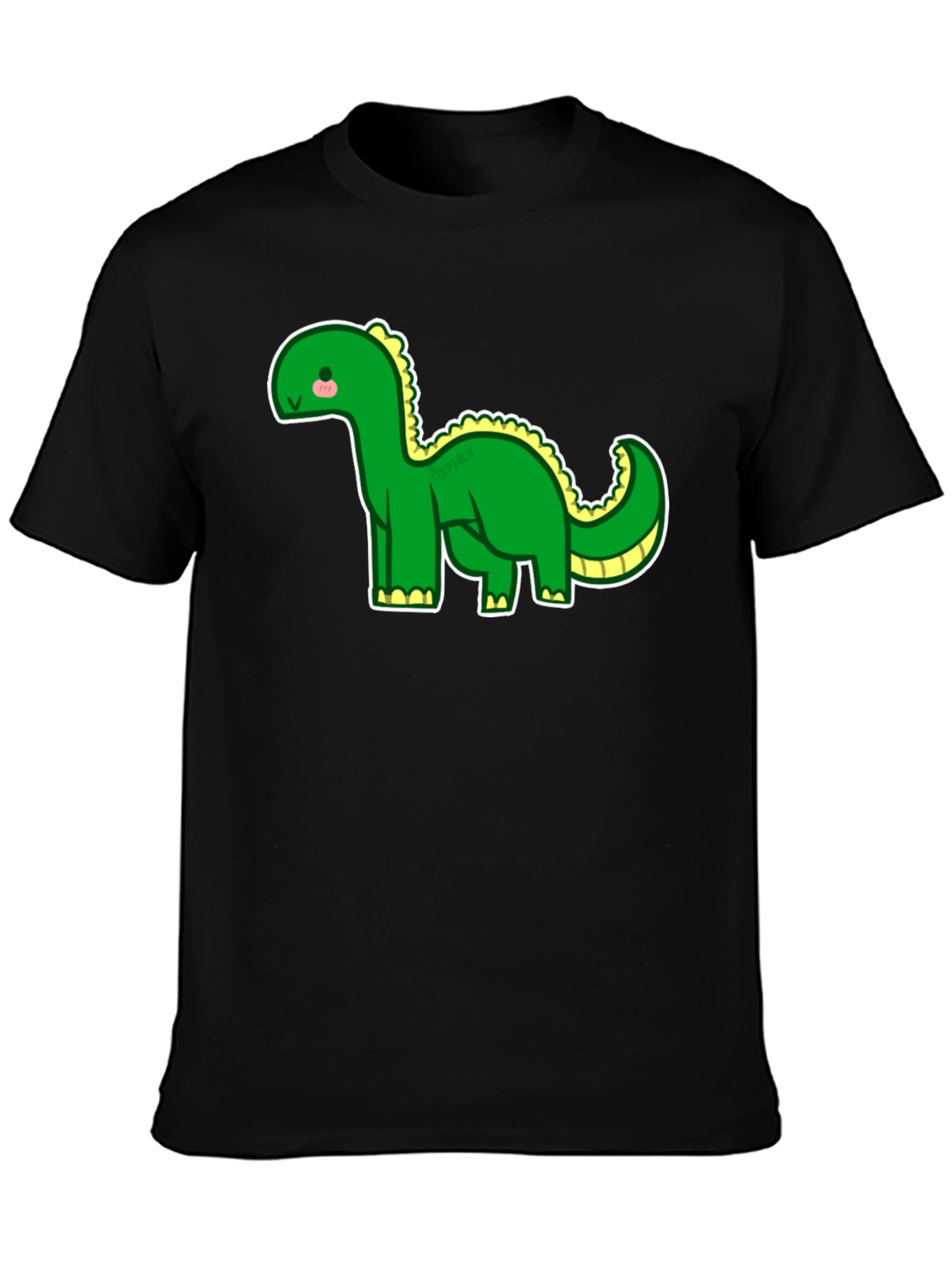 Camiseta Negra con Dinosaurio Adorable