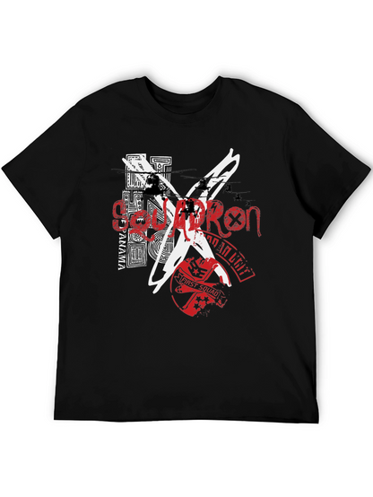 Camiseta Negra Estampada Estilo Urbano