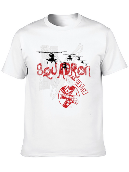 Camiseta Negra Estampada Estilo Urbano