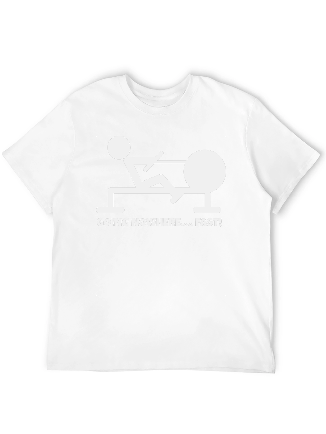 Camiseta Negra Divertida: ¡Yendo a Ninguna Parte... Rápido!