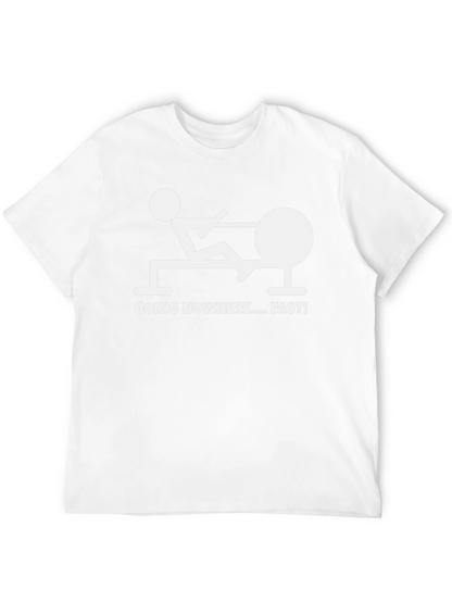 Camiseta Negra Divertida: ¡Yendo a Ninguna Parte... Rápido!
