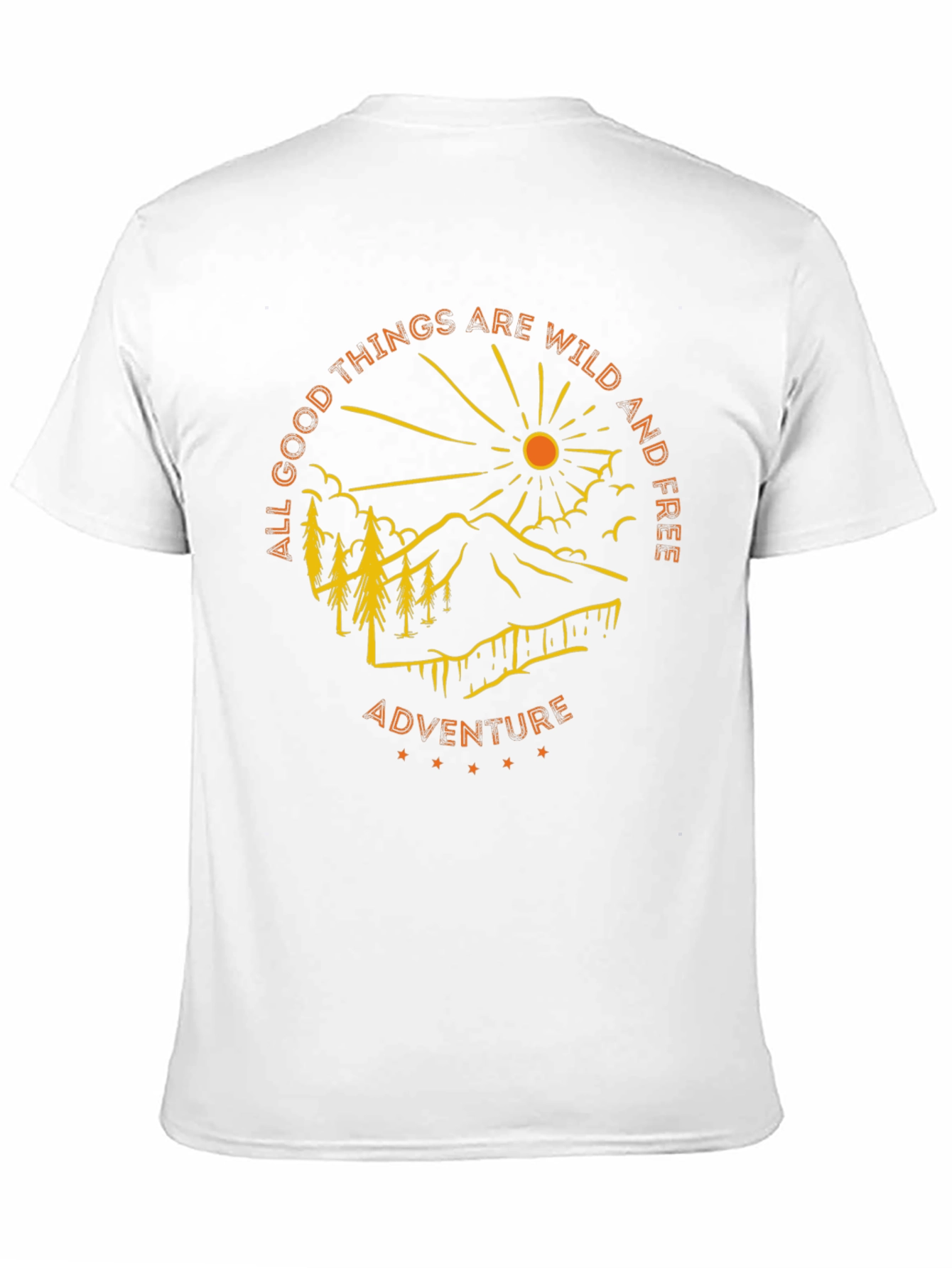 Camiseta Negra de Aventura al Aire Libre