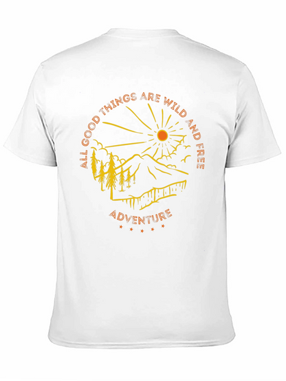 Camiseta Negra de Aventura al Aire Libre
