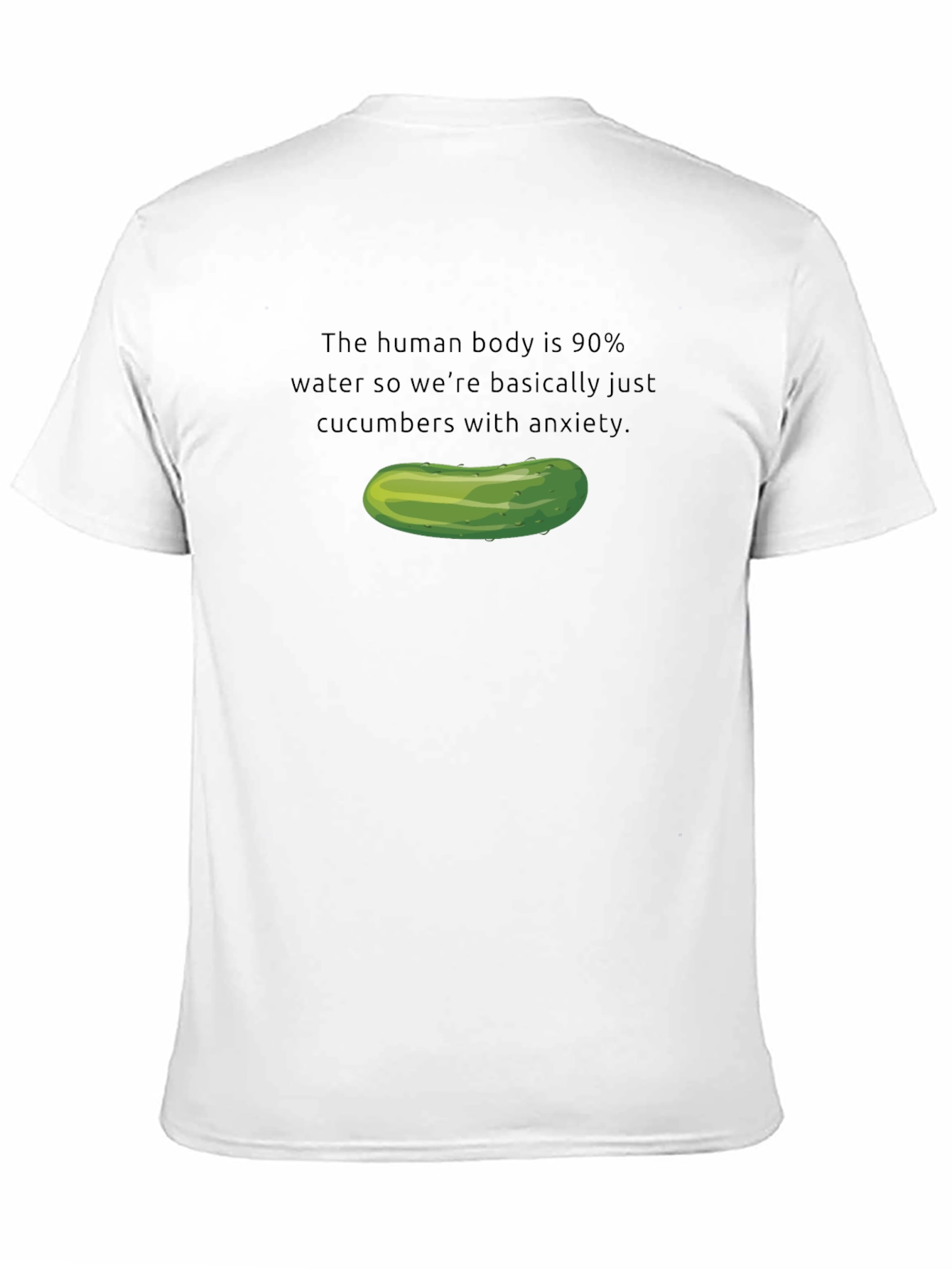 Camiseta Negra: Pepinos con Ansiedad