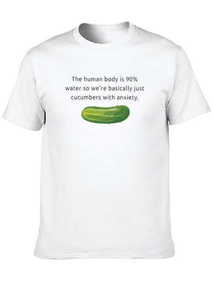 Camiseta Negra: Pepinos con Ansiedad