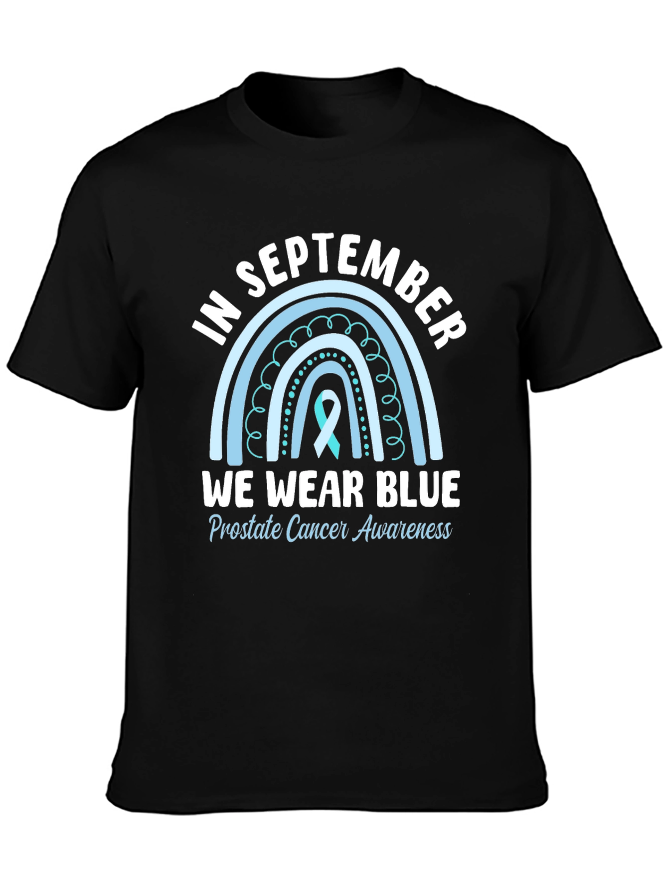 Camiseta Azul Septiembre Concienciación Cáncer Próstata