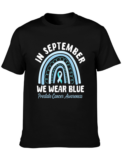 Camiseta Azul Septiembre Concienciación Cáncer Próstata