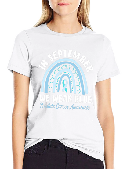 Camiseta Azul Septiembre Concienciación Cáncer Próstata