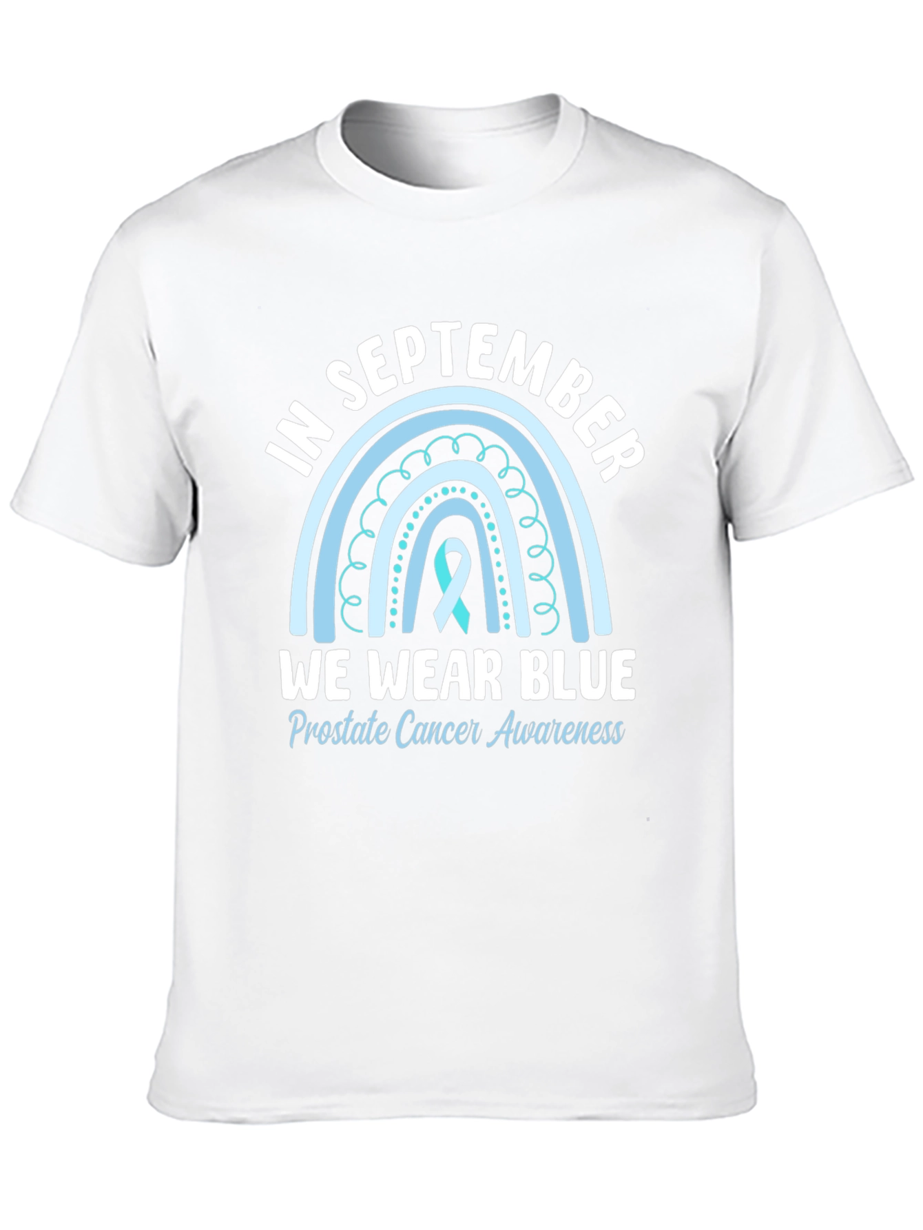 Camiseta Azul Septiembre Concienciación Cáncer Próstata