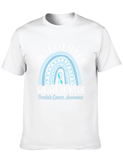 Camiseta Azul Septiembre Concienciación Cáncer Próstata