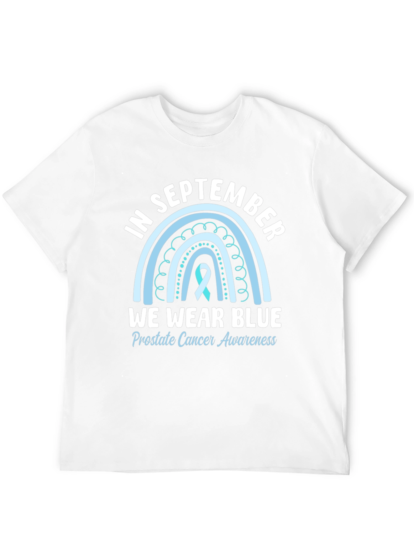 Camiseta Azul Septiembre Concienciación Cáncer Próstata