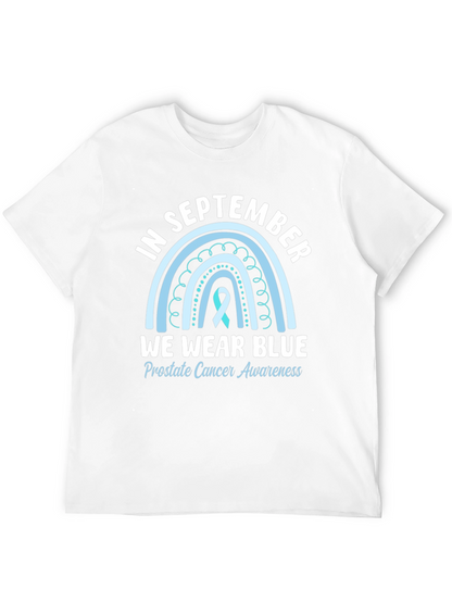 Camiseta Azul Septiembre Concienciación Cáncer Próstata