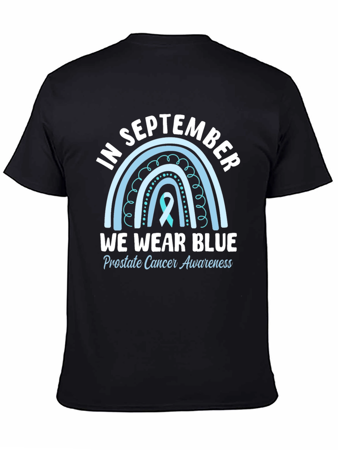 Camiseta Azul Septiembre Concienciación Cáncer Próstata
