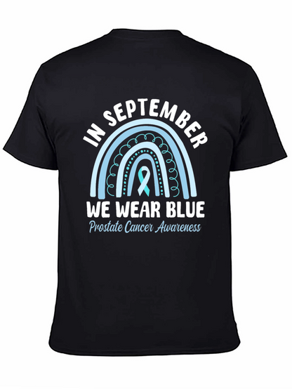 Camiseta Azul Septiembre Concienciación Cáncer Próstata