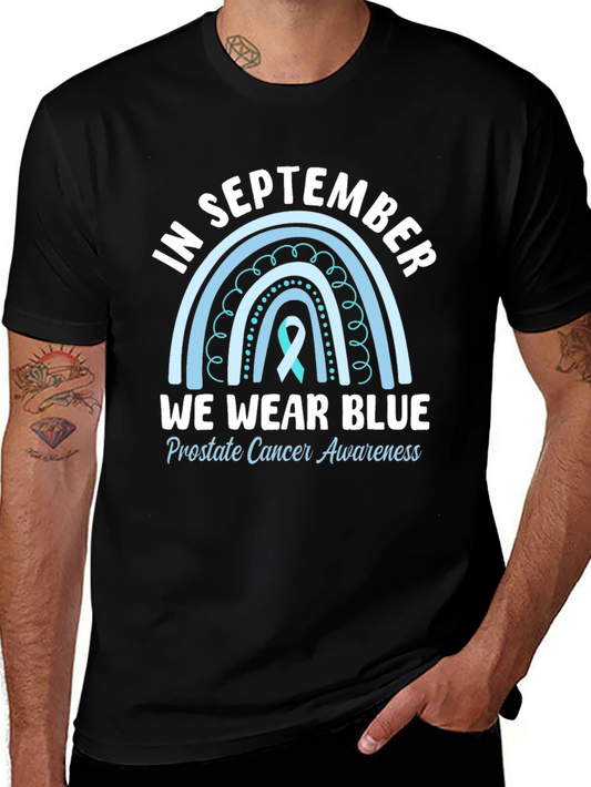 Camiseta Azul Septiembre Concienciación Cáncer Próstata