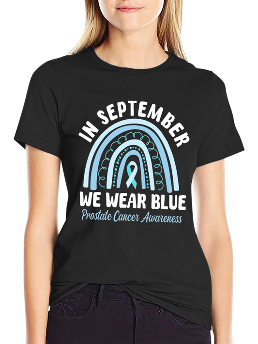 Camiseta Azul Septiembre Concienciación Cáncer Próstata
