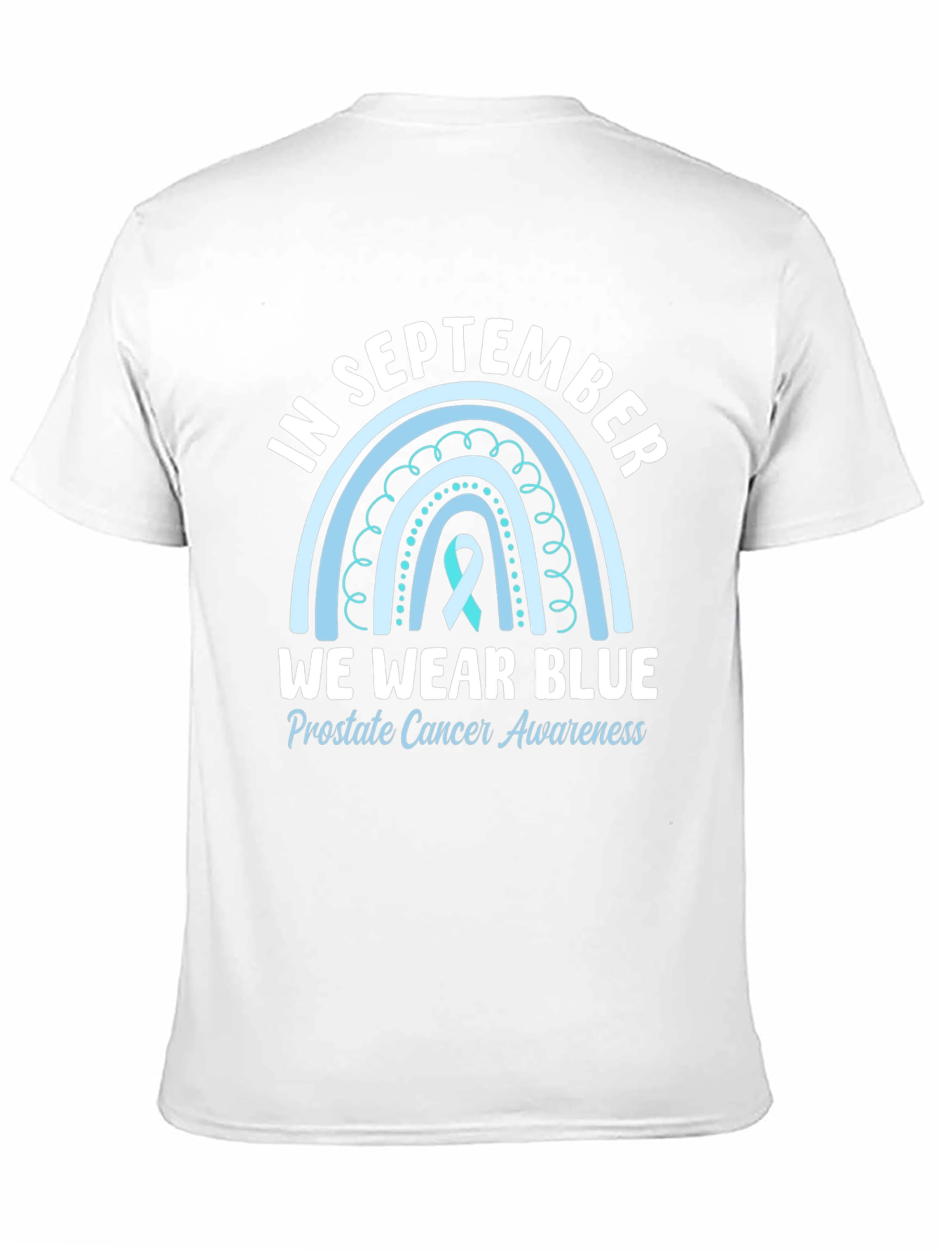 Camiseta Azul Septiembre Concienciación Cáncer Próstata