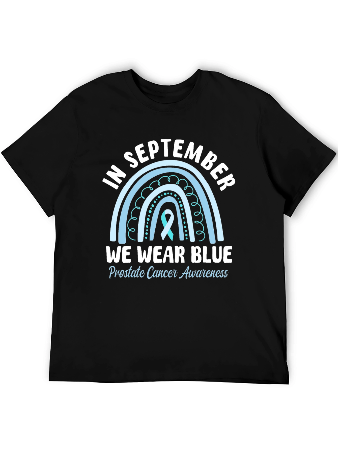 Camiseta Azul Septiembre Concienciación Cáncer Próstata