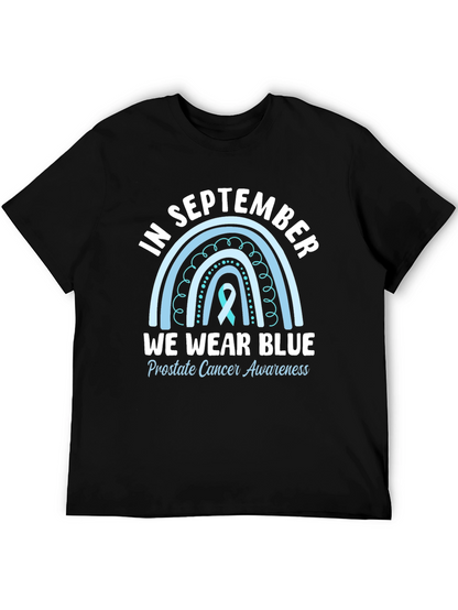 Camiseta Azul Septiembre Concienciación Cáncer Próstata