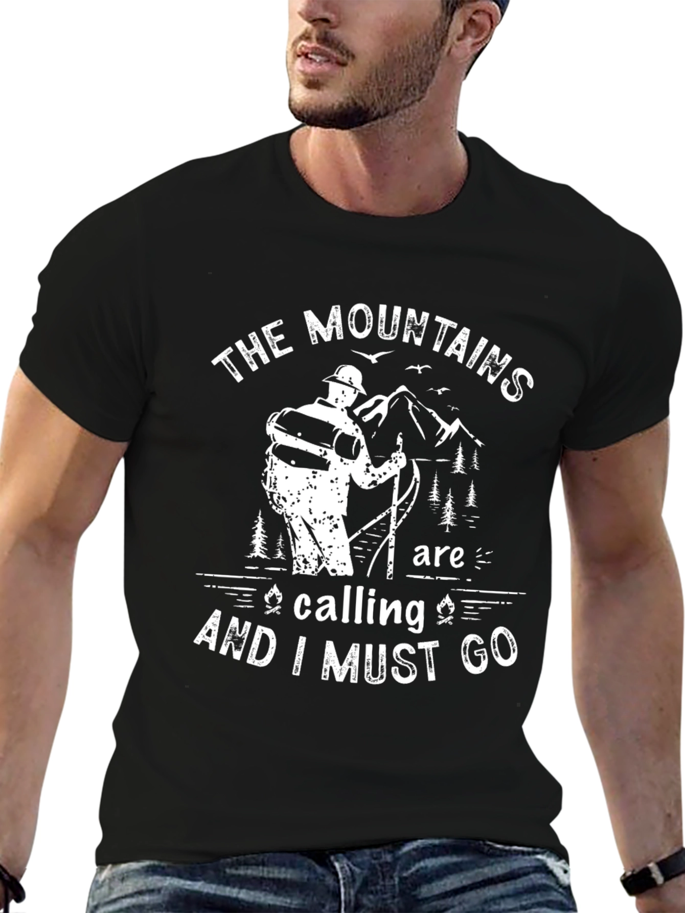 Camiseta Hombre Montaña - La Montaña Llama
