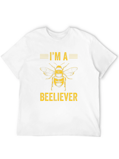 Camiseta Negra Im a Beeliever Abeja