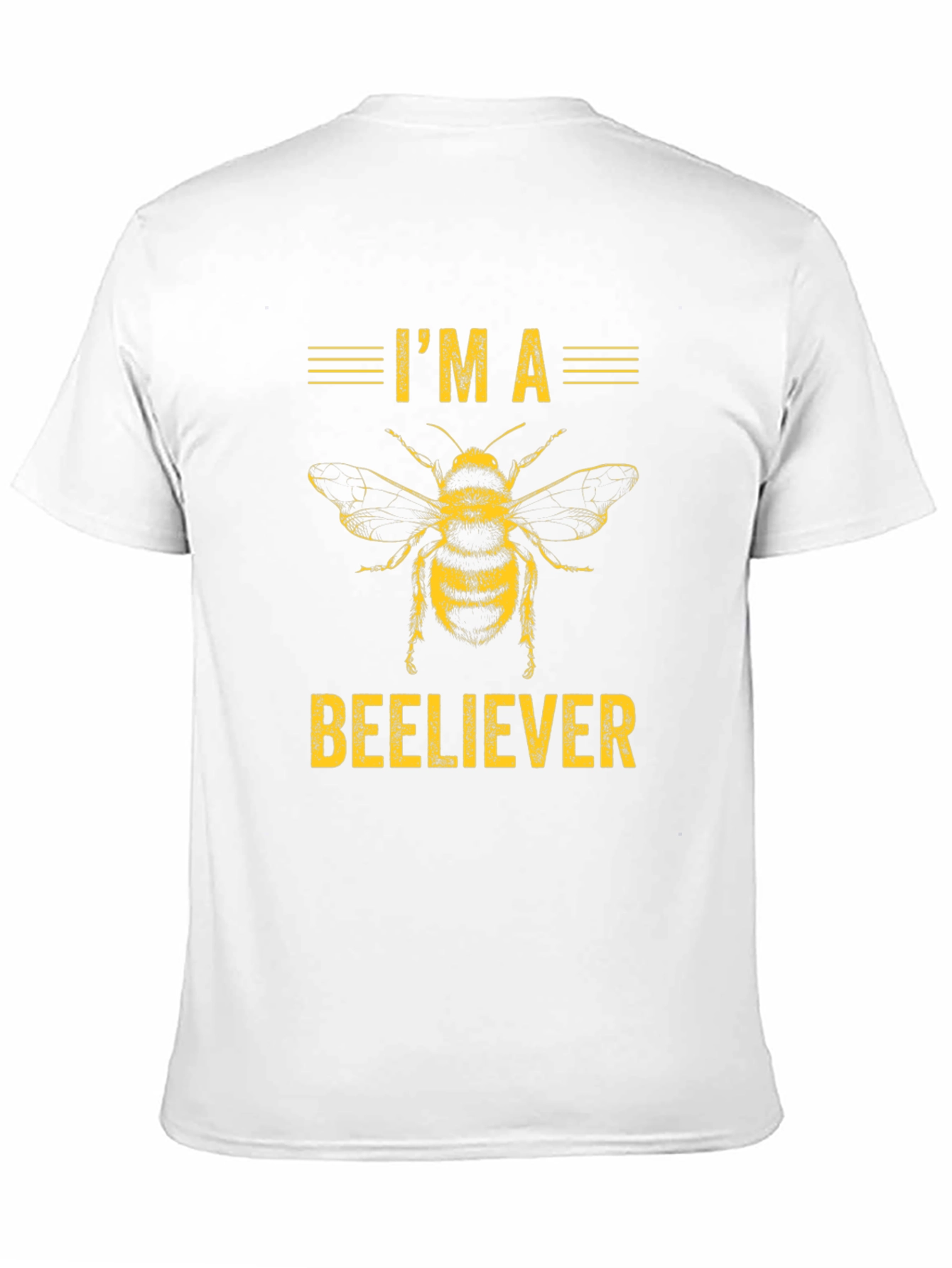 Camiseta Negra Im a Beeliever Abeja