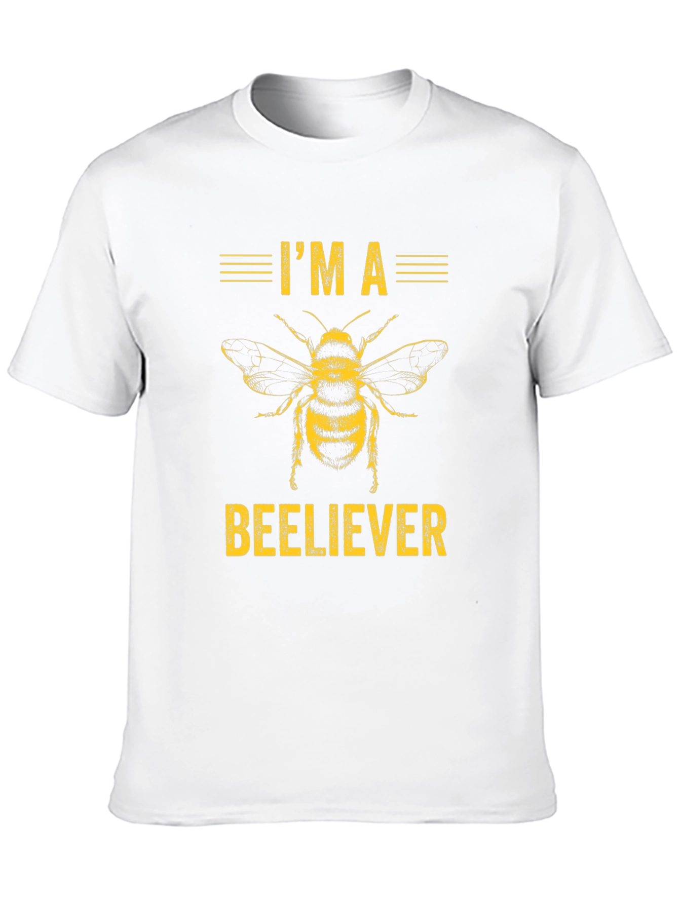 Camiseta Negra Im a Beeliever Abeja