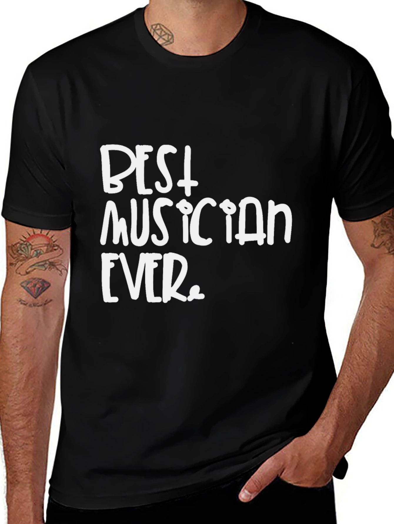 Camiseta Negra: Best Musician Ever