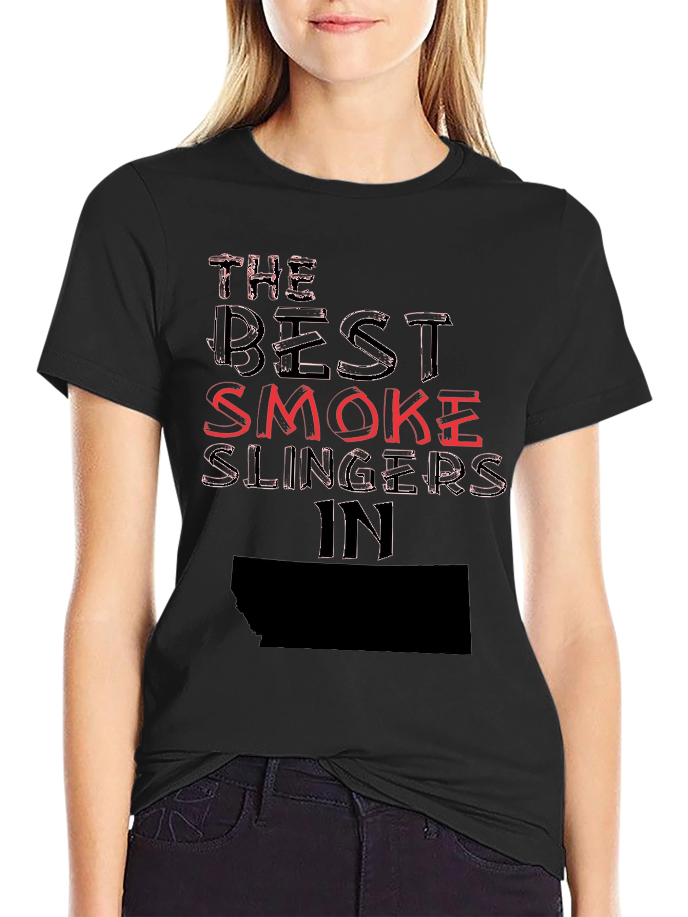 Camiseta Negra The Best Smoke Slingers In