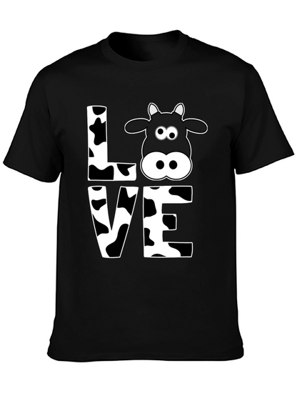 Camiseta Negra Amo las Vacas