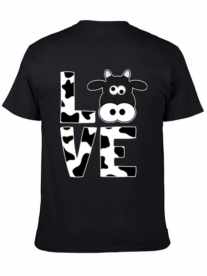 Camiseta Negra Amo las Vacas