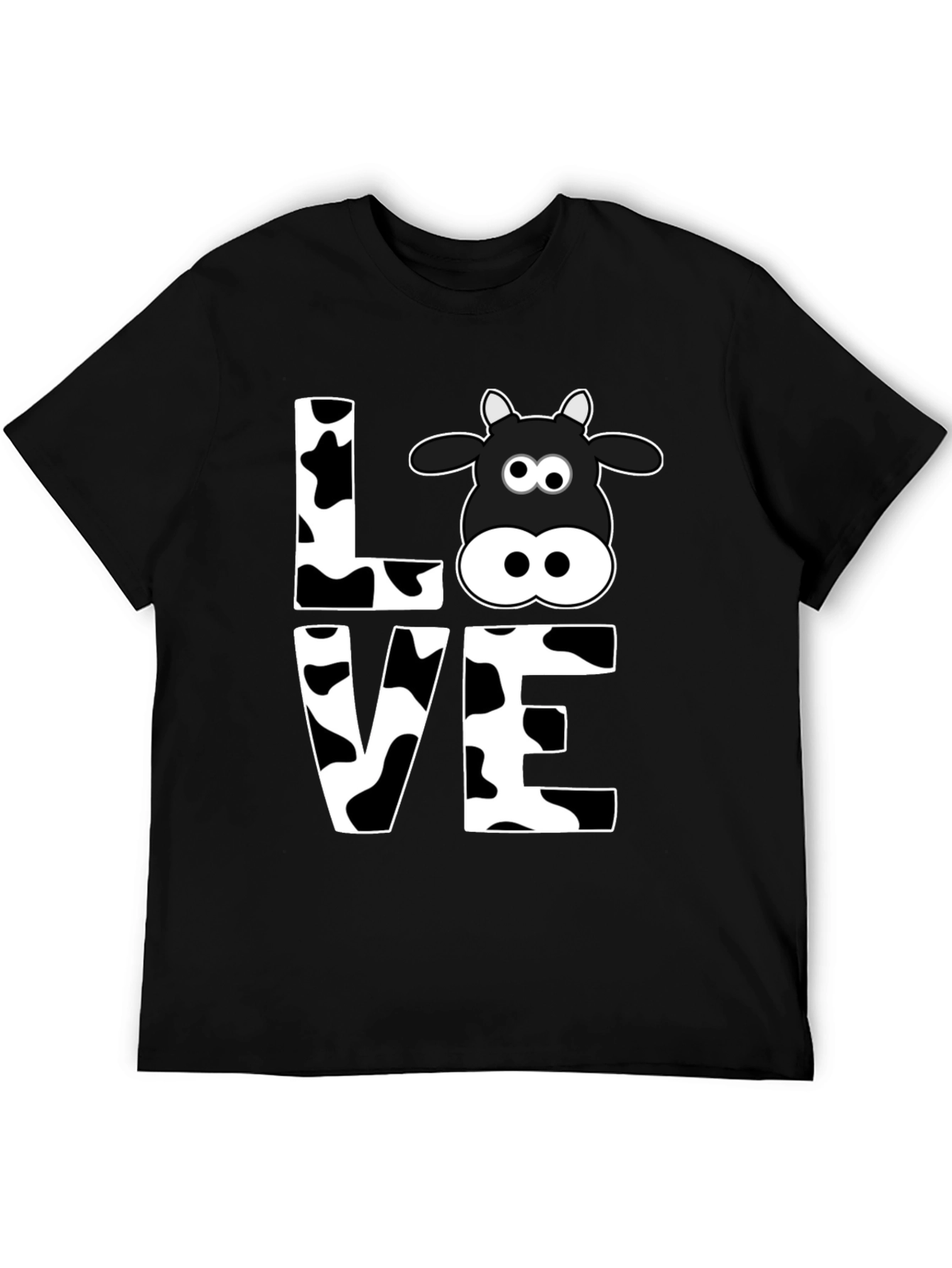 Camiseta Negra Amo las Vacas