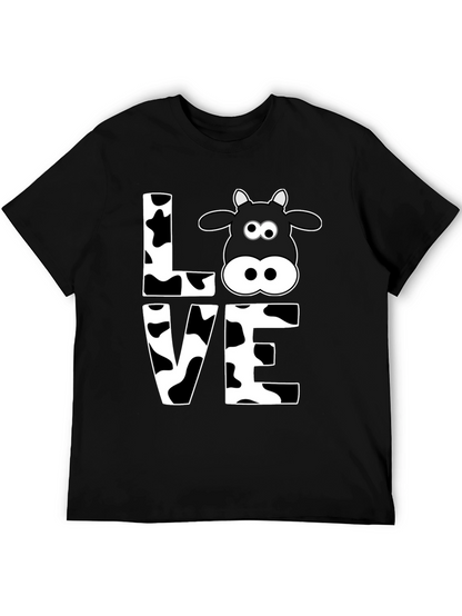 Camiseta Negra Amo las Vacas