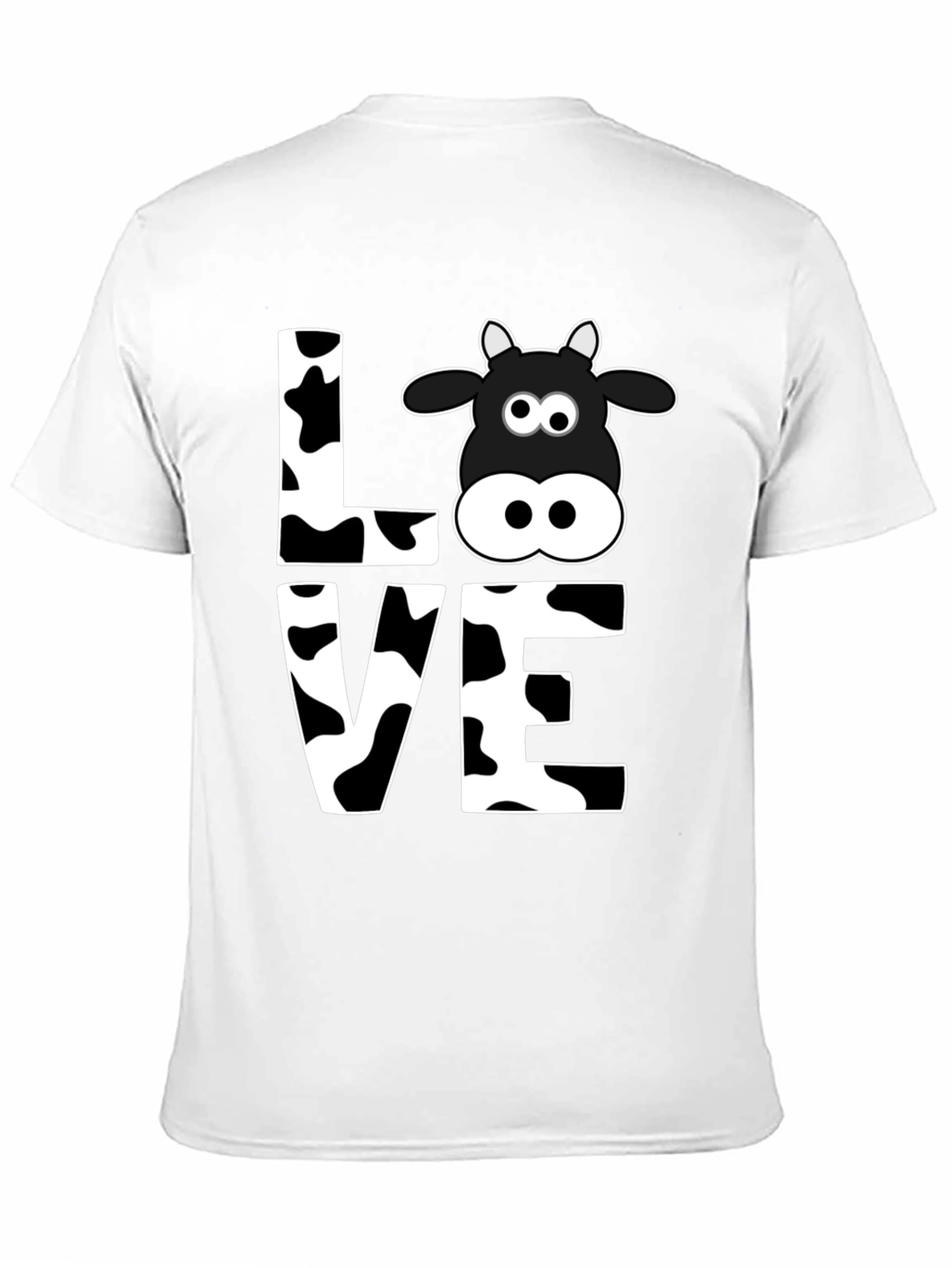 Camiseta Negra Amo las Vacas