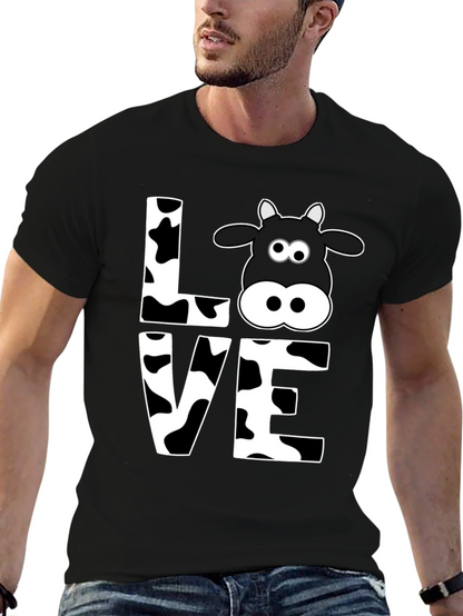 Camiseta Negra Amo las Vacas