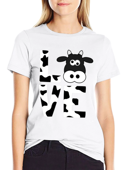 Camiseta Negra Amo las Vacas
