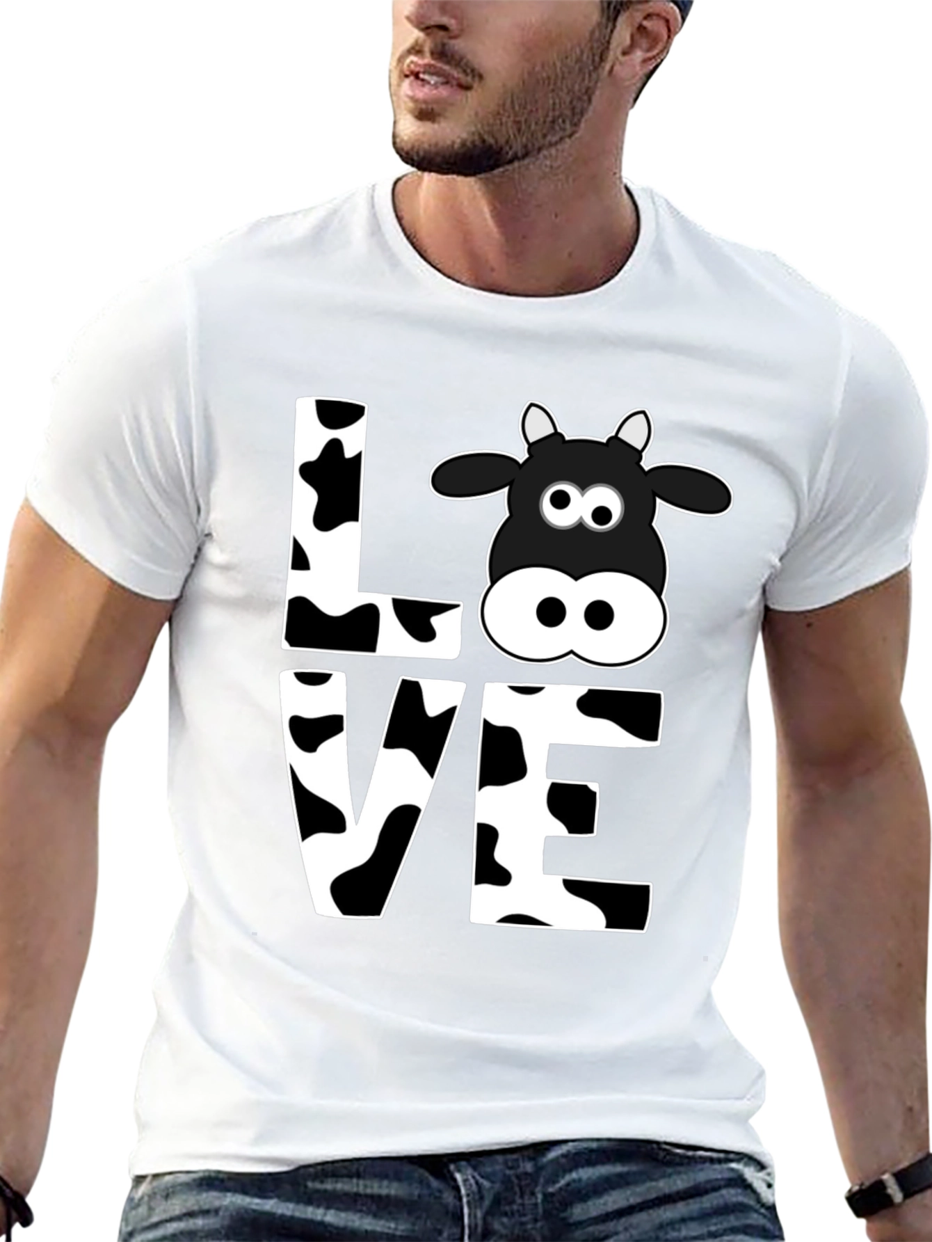 Camiseta Negra Amo las Vacas