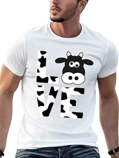 Camiseta Negra Amo las Vacas