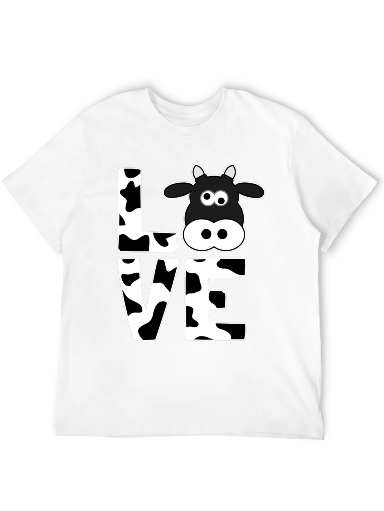 Camiseta Negra Amo las Vacas