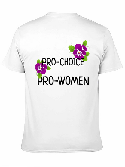 Camiseta Pro-Choice Pro-Mujeres Diseño Floral
