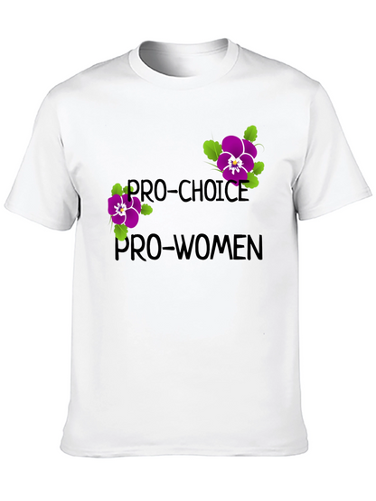 Camiseta Pro-Choice Pro-Mujeres Diseño Floral