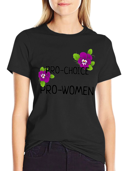 Camiseta Pro-Choice Pro-Mujeres Diseño Floral