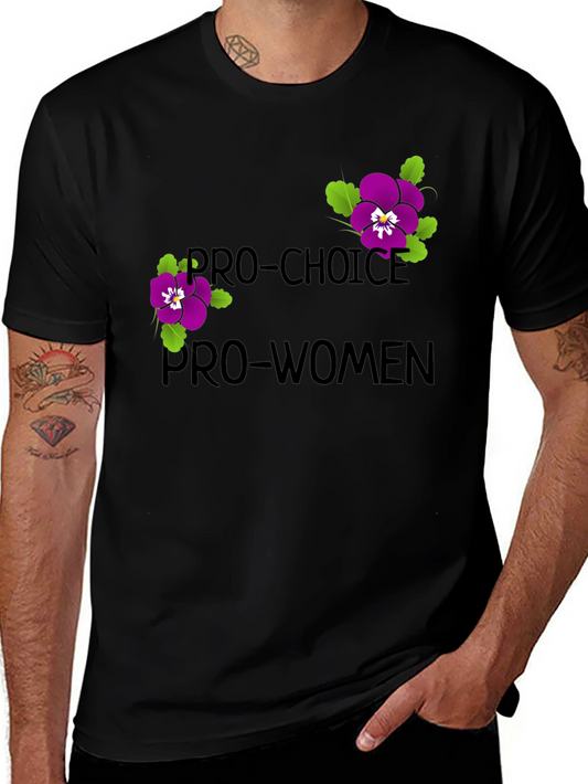 Camiseta Pro-Choice Pro-Mujeres Diseño Floral