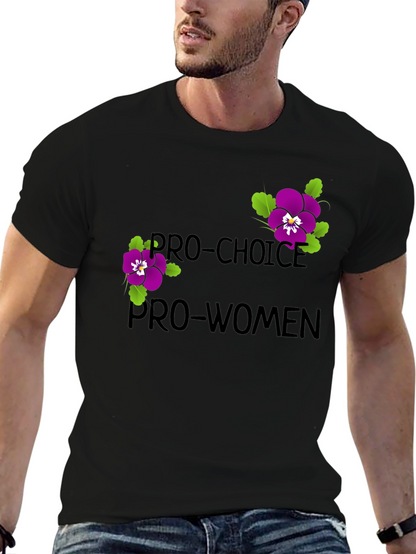 Camiseta Pro-Choice Pro-Mujeres Diseño Floral