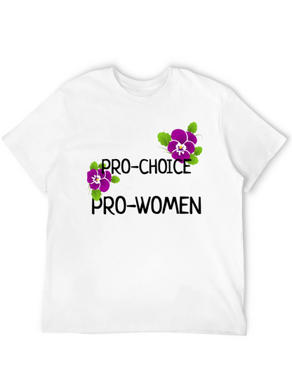 Camiseta Pro-Choice Pro-Mujeres Diseño Floral
