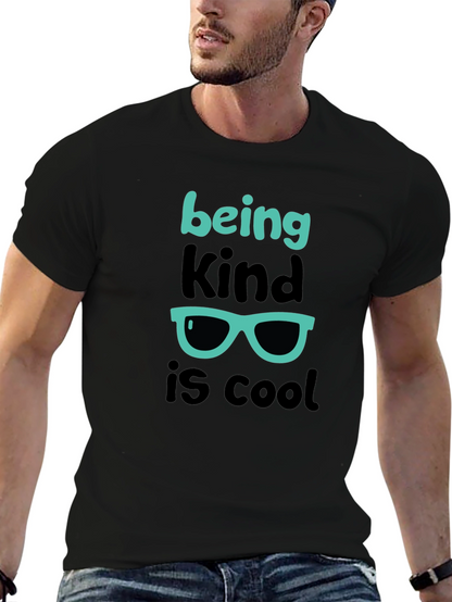 Camiseta Negra Ser amable es genial