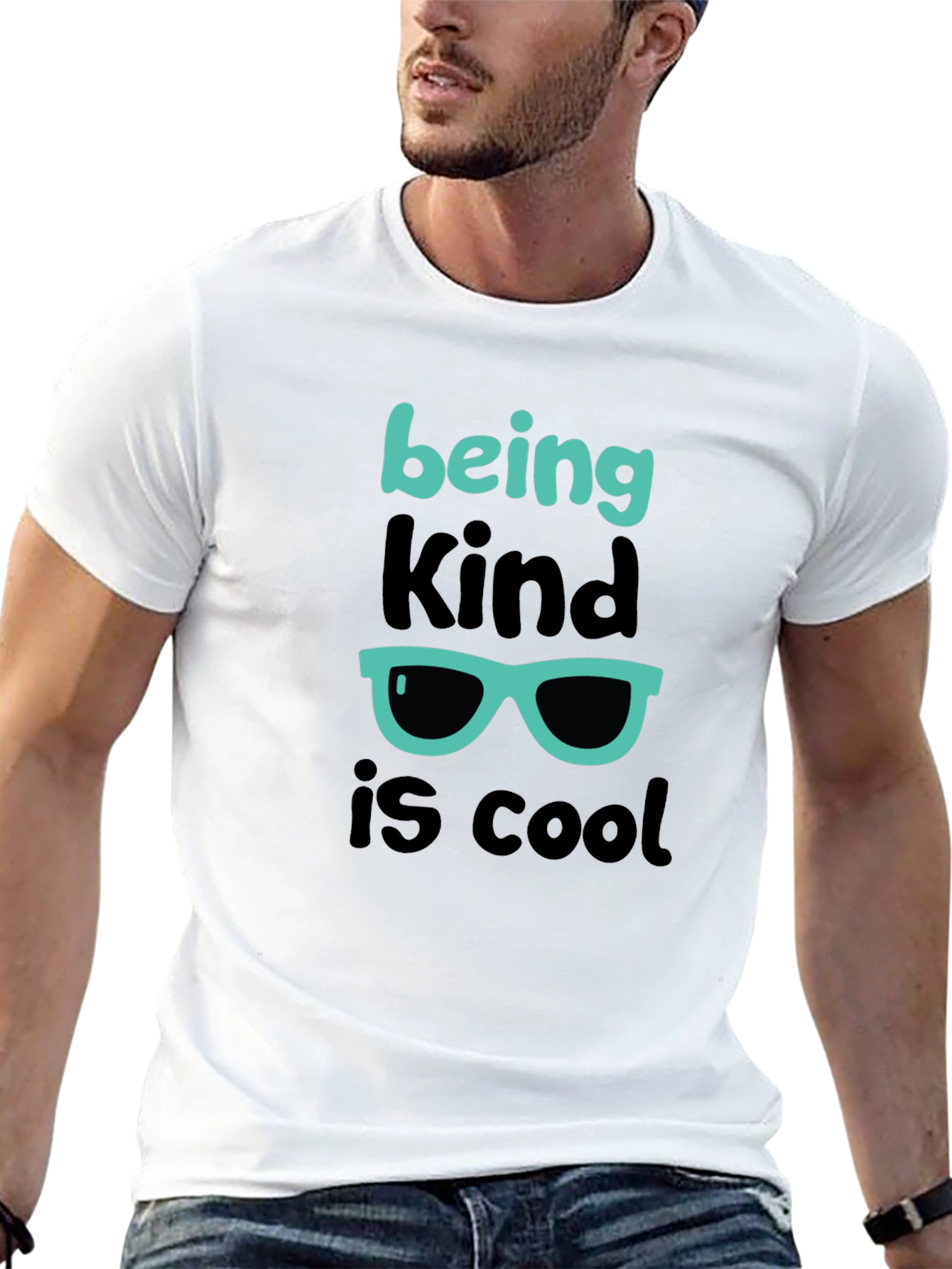 Camiseta Negra Ser amable es genial