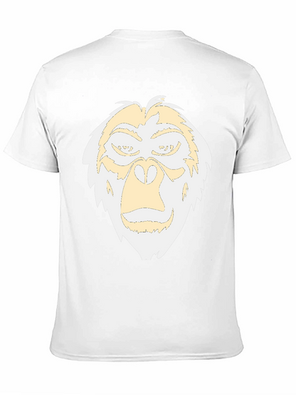 Camiseta Negra con Diseño de Gorila Abstracto